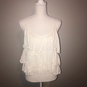 Urban Outfitters layered cream tank